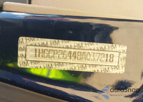 2008 Honda Accord 2.4 Lx-P from USA, damaged, VIN 1HGCP26448A037218